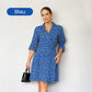 🎉 Sommerschlussverkauf 50% Rabatt 🛍️🏆Trendy Leopard Print V-Ausschnitt Kleid für Frauen mit lockerer Passform