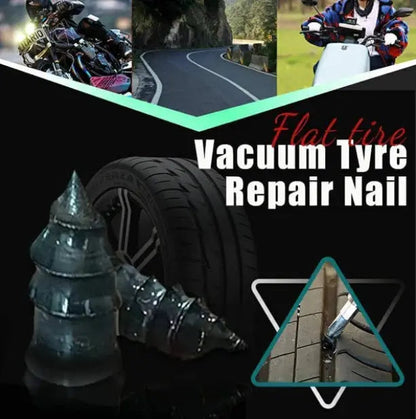🔧 Vakuum Reifen Reparatur-Nagel  – Schnelle Hilfe bei Platten! Kein Demontieren, kein Luftverlust, für Auto/Motorrad/LKW
