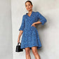 🎉 Sommerschlussverkauf 50% Rabatt 🛍️🏆Trendy Leopard Print V-Ausschnitt Kleid für Frauen mit lockerer Passform