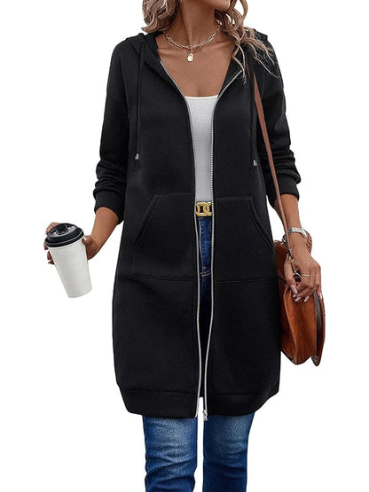 🎊 Zeitlich begrenztes Sonderangebot 💕Damen Freizeit-Fleece-Hoodies mit Reißverschluss