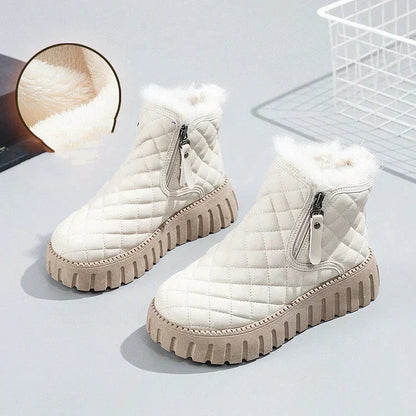 Weihnachtsverkauf – 50% RABATT🎊🎅Damenstiefel mit Reißverschluss und dicker Sohle