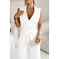 🌟Frauen ärmelloser V-Ausschnitt Solid Jumpsuit🕊️