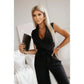 🌟Frauen ärmelloser V-Ausschnitt Solid Jumpsuit🕊️