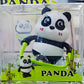 Entzückendes Aufziehspielzeug-Set mit Pandas für Kinder