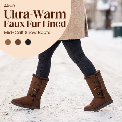 🎉 Neujahrsgeschenk – 50% RABATT!🥶 Ultra-warme Damen-Schneestiefel: Kunstfellfutter + rutschfeste Sohle – klassisch stylisch für jede Winter-Tätigkeit